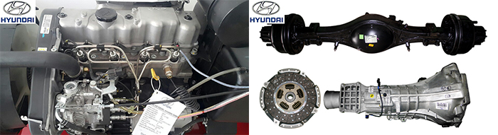 Động cơ, cầu và hộp số đồng bộ Hyundai D4BH nhập khẩu bán trả góp-ototaisg.com